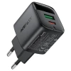 МЗП 2Port Acefast A114 with display USB+USB-C PD 25W