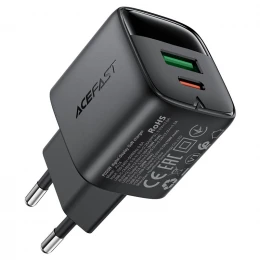 МЗП 2Port Acefast A114 with display USB+USB-C PD 25W