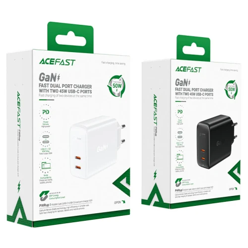 МЗП 2Port Acefast A29 USB+USB-C PD3.0 50W