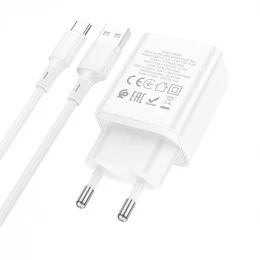 МЗП 2Port Borofone BA70A Quick 2USB + USB-C 20W USB to Type-C