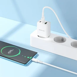 МЗП 2Port Borofone BA70A Quick 2USB + USB-C 20W USB to Type-C