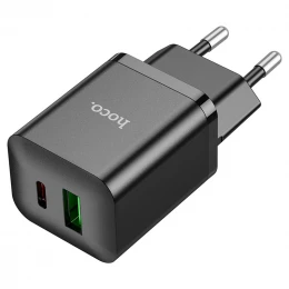 МЗП 2Port Hoco N28 USB+USB-C 3A PD/QC3.0 20W Type-C to Type-C