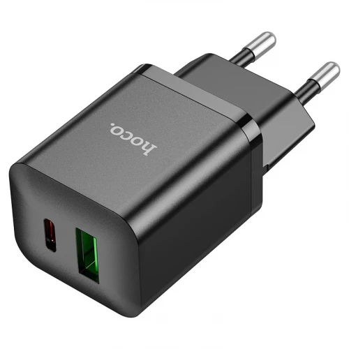 МЗП 2Port Hoco N28 USB+USB-C 3A PD/QC3.0 20W Type-C to Type-C