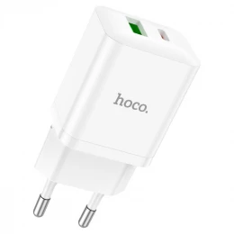 МЗП 2Port Hoco N28 USB+USB-C 3A PD/QC3.0 20W Type-C to Type-C