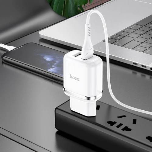 МЗП 2Port Hoco N4 2USB 2.4A USB to Type-C
