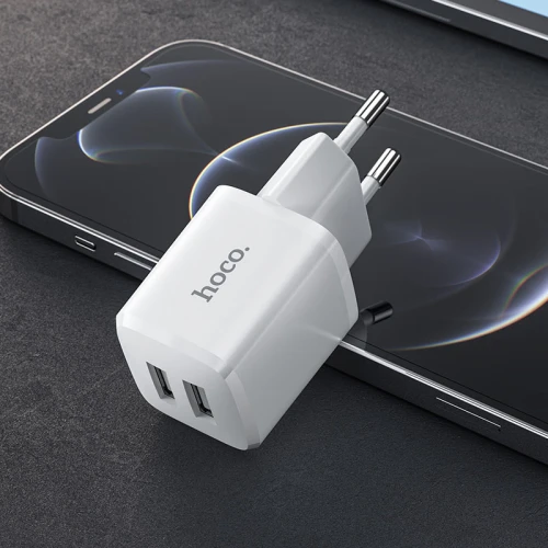 МЗП 2Port Hoco N8 2USB 2.4A USB to Type-C