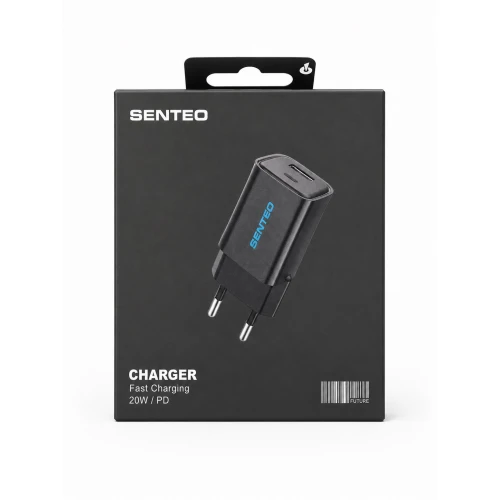 МЗП 2Port SENTEO S-03 USB+USB-C PD/QC3.0 20W (CE Сертификат)