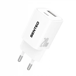МЗП 2Port SENTEO S-03 USB+USB-C PD/QC3.0 20W (CE Сертификат)