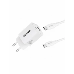 МЗП 2Port SENTEO S-03C USB+USB-C PD/QC3.0 20W Type-C to Type-C (CE Сертификат)