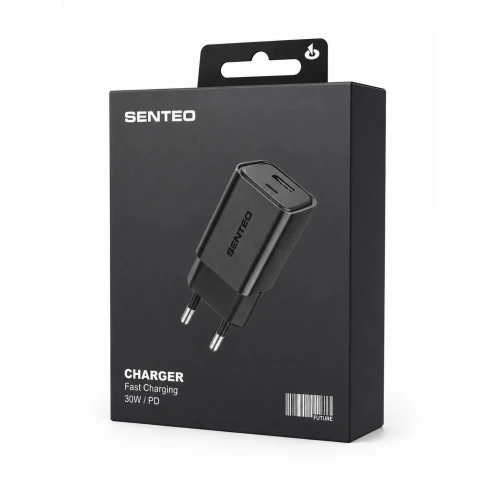 МЗП 2Port SENTEO S-04 USB+USB-C PD/QC3.0 30W (CE Сертификат)