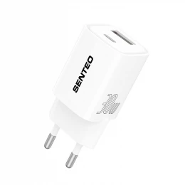 МЗП 2Port SENTEO S-04 USB+USB-C PD/QC3.0 30W (CE Сертификат)