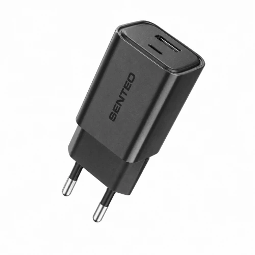 МЗП 2Port SENTEO S-04 USB+USB-C PD/QC3.0 30W (CE Сертификат)