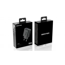 МЗП 2Port SENTEO T-06 version2 USB+USB-C PD/QC3.0 45W (CE Сертификат)