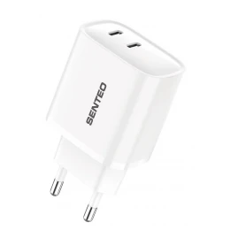 МЗП 2Port SENTEO T-07 version2 2USB-C PD/QC3.0 40W (CE Сертификат)