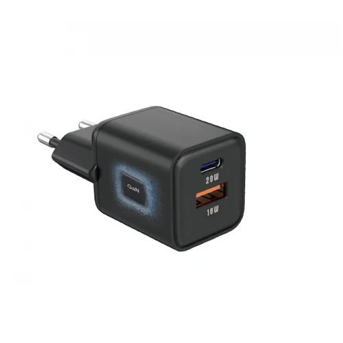 МЗП 2Port SENTEO Z-22 USB+USB-C 3A GaN PD 20W (CE Сертификат)