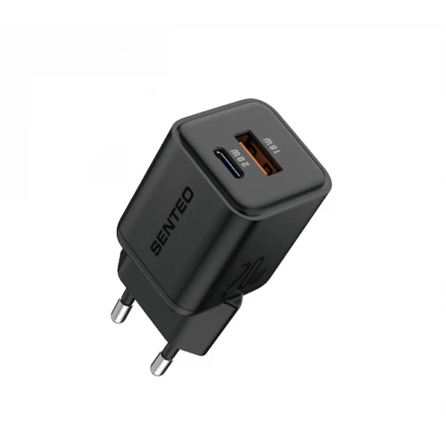 МЗП 2Port SENTEO Z-22 USB+USB-C 3A GaN PD 20W (CE Сертификат)