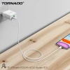 МЗП 2Port Tornado TD-17 USB+USB-C 3A PD/QC3.0 20W Type-C to Type-C
