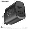 МЗП 2Port Tornado TD-25 2USB 2.1A USB to Type-C