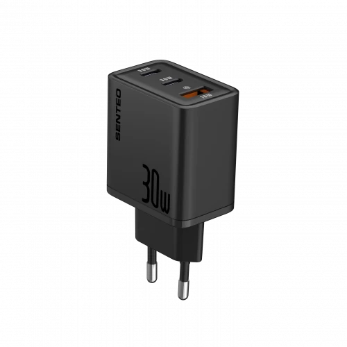 МЗП 3Port SENTEO Z-17 USB+2USB-C 3A GaN PD 30W (CE Сертификат)
