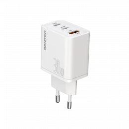 МЗП 3Port SENTEO Z-17 USB+2USB-C 3A GaN PD 30W (CE Сертификат)