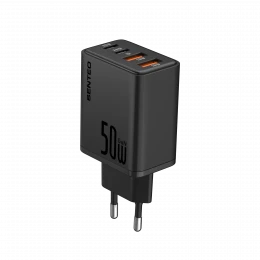 МЗП 4Port SENTEO Z-19 2USB + 2USB-C 3A GaN PD 50W (CE Сертификат)