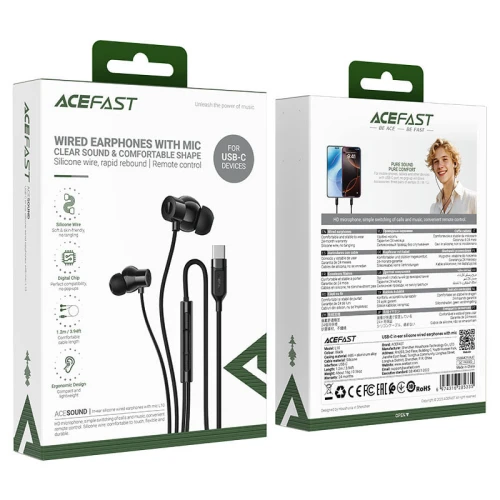 Навушник MP3 Acefast L10 Type-C з мікрофоном