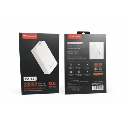 Power Bank Newmond PAL-821 20000mAh PD/QC 22.5W USB+USB-C