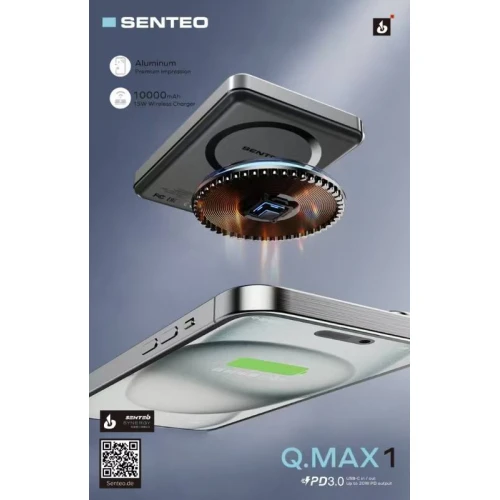 Power Bank SENTEO Q.MAX 1 10000mAh 15W MagSafe
