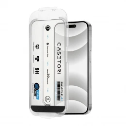 Захисне скло CASETORI for Apple for iPhone 16 Pro | iPhone 17 Sample AI Diamond Like Carbon with app