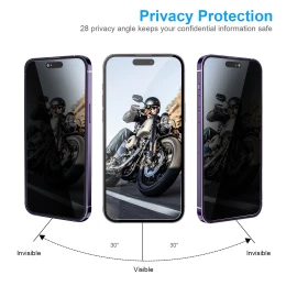Захисне скло CASETORI for Apple for iPhone 13 | 13 Pro | 14 Sample HD Privacy (в упаковці)