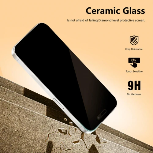 Захисне скло CASETORI Sample PRO Ceramic with applicator for Apple for iPhone 16 Pro (в упаковці)