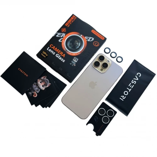 Захисне скло камери CASETORI Camera Lens Glass Sample AR Antireflective for Apple iPhone 16 Pro | 16