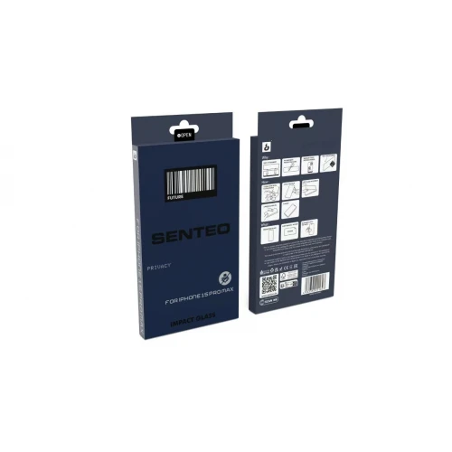 Захисне скло SENTEO 9H for Apple for iPhone 15 Pro Max Privacy (в упаковці)
