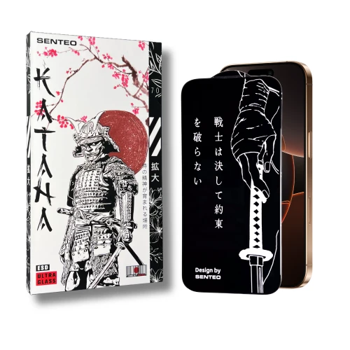 Захисне скло SENTEO 9H KATANA Epoxy Resin for Apple iPhone 16 Pro (в упаковці)