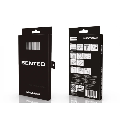 Захисне скло SENTEO 9H Shock Resistant for Apple iPhone 15 Pro (в упаковці)