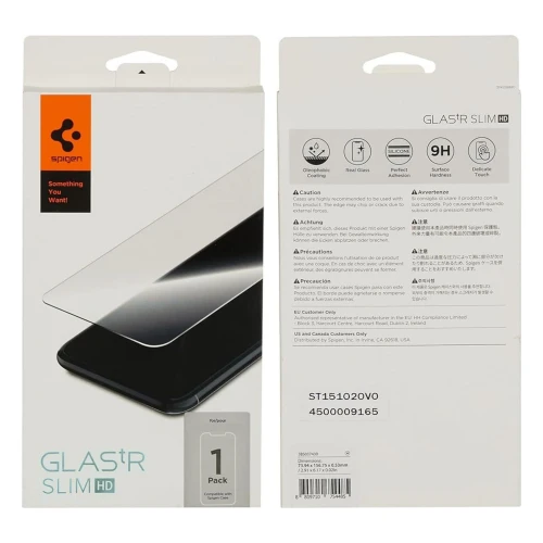 Захисне скло Spigen Glastr Slim for iPhone 12 | 12 Pro (в упаковці)